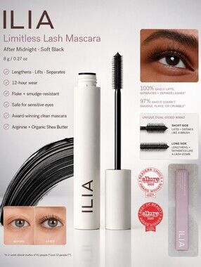 ILIA Limitless Lash Mascara – After Midnight – 8 g / 0.27 oz